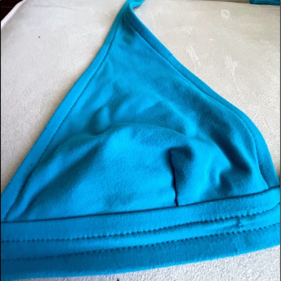 Victoria’s Secret Turquoise 2 Piece String Tie Bikini Swimsuit Shell Hardware - Picture 5 of 12